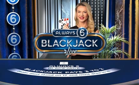 Always 6 Blackjack ao vivo