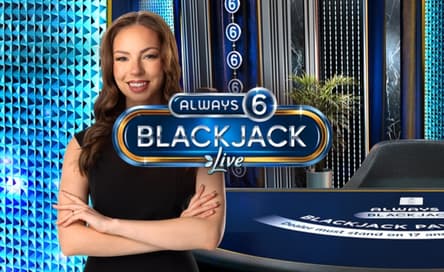 Always 6 Blackjack 3 ao vivo