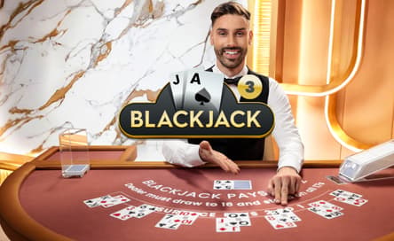 Blackjack 3 ao vivo